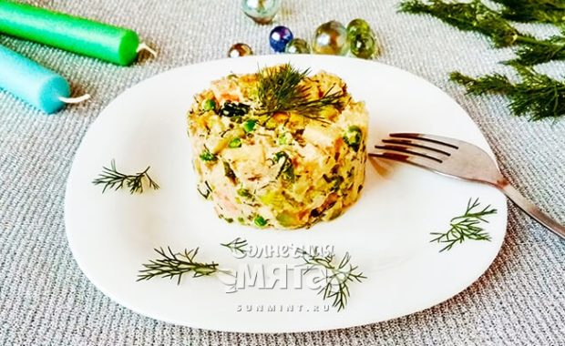 Салат со вкусом ностальгии - новогодний сыроедческий оливье