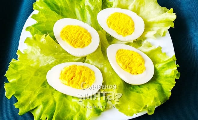 Вегетарианские вареные яйца для салатов и фарширования